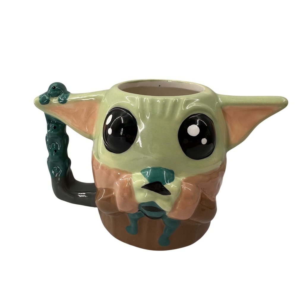 Baby Yoda Ceramic Mug By Zak! 12oz Star Wars Grogu Design‎ Collectible Sculpted